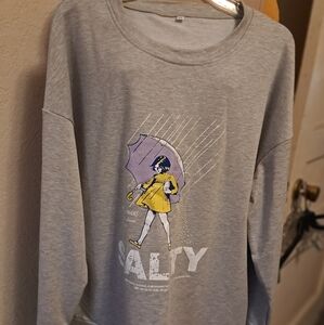 NEW Sz L Digiprint Graphic Salty Lightweight Sweatshirt